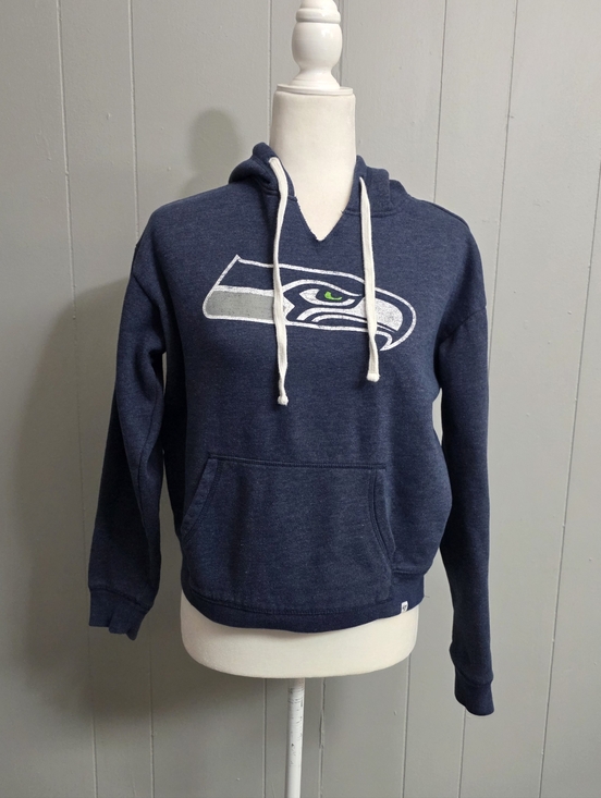 ‘47 Brand Tops - Seattle Seahawks Navy Blue Hoodie Size S